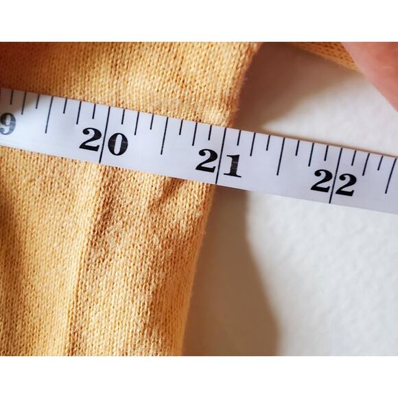 Chadwick's Cardigan Womens Size PM Soft Yellow Retro Button 50s 60s Cotton Sz M - Picture 5 of 8